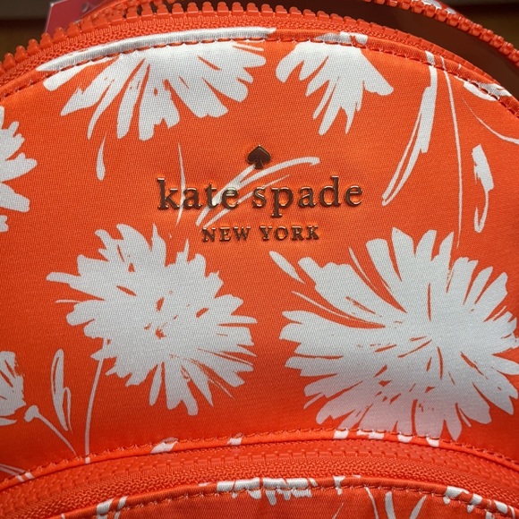 Orange Floral Kate Spade Backpack ♠️ - Picture 5 of 5